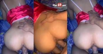 Em ghệ thèm trai mặc đồ ngủ hai dây đỏ phi bóng, nhìn là biết đang nứng cỡ nào
